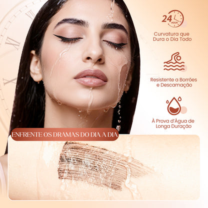 ✨Rímel à prova d'água com fibras – alonga e curva os cílios instantaneamente