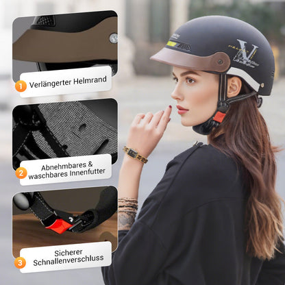 🛡️Atmungsaktiver, leichter und stoßfester Motorradhelm🏍️50 % Rabatt💥💥💥