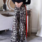 🎉Happy New Year! 50% OFF 🛍️Women's Leopard Print Patchwork Wide Leg Pants