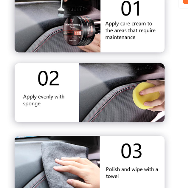 Innenreinigungscreme für Autos