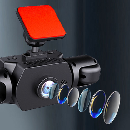 Auto-Dashcam mit 4 Kameras und 360°-Rundumsicht